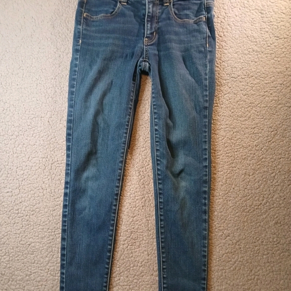 American Eagle Outfitters Womens Jegging Blue Jeans Size 2 Regular Super Stretch - Picture 1 of 14